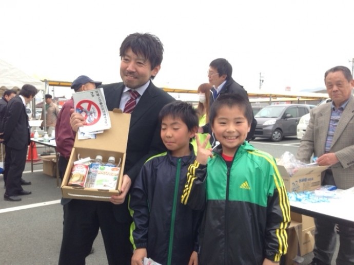 松阪市　山中市長も子供たちと一緒に体験に参加してくださいました。